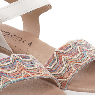 SANDALO ZEPPA FASCIA MOREIRA BIANCO