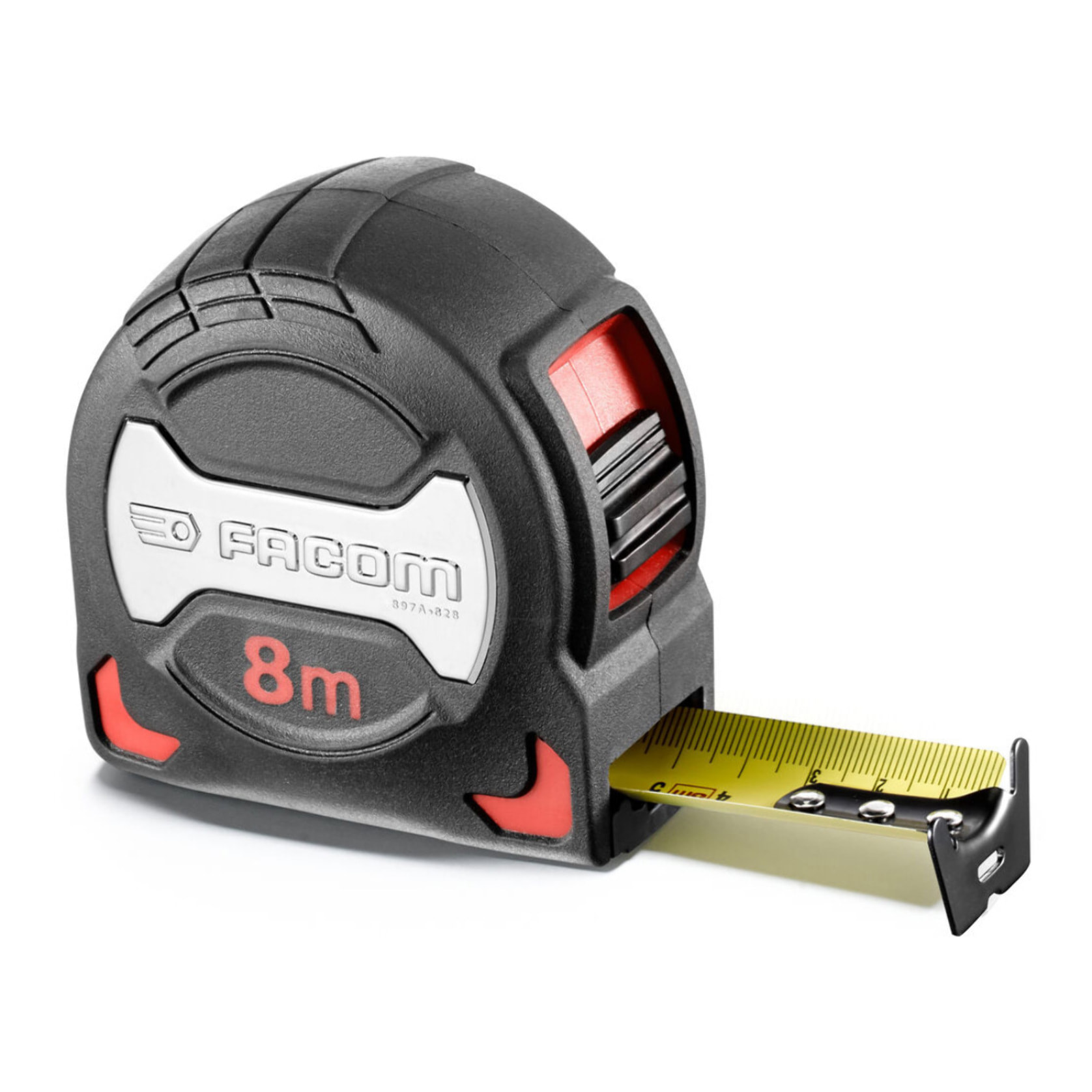 Mesure PREMIUM 8 mètres, ruban Mylar large 28 mm