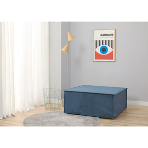 Puff Cama Marmota con Viscoelástica - Sillón Cama Plegable y Convertible - Diseño Elegante y Versátil para Visitas - Tejido de Alta Calidad - 3 Años de Garantía