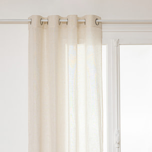 Voilage "Alla" - lin - beige - 140x240 cm