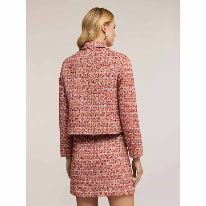 Motivi - Giacca corta in tweed - Rosso
