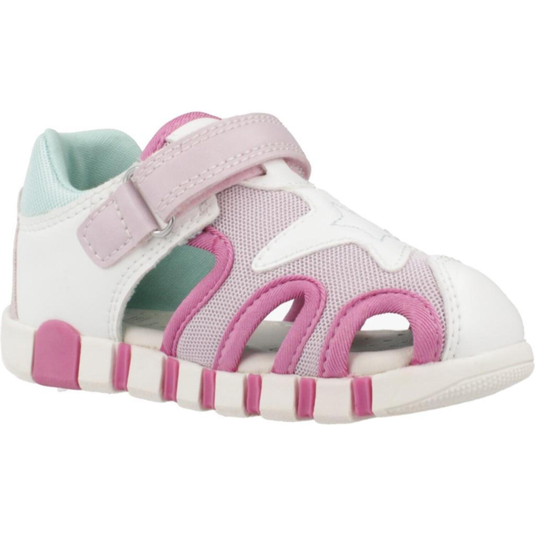 Sandalias Niña de la marca GEOX  modelo B SANDAL IUPIDOO GIR BLANCO