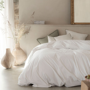Taie d'oreiller en percale de coton prestige 120 fils, VOLUPTÉ PURE