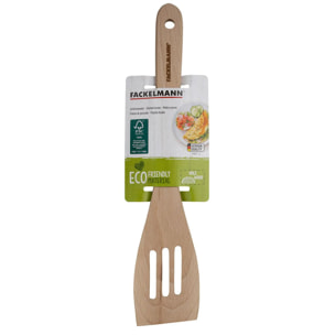 Set de 2 ustensiles de cuisine spatule en bois Fackelmann Nature
