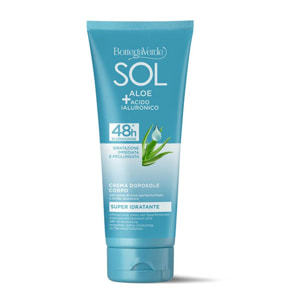 Crema corporal aftersun - superhidratante - con zumo de Aloe hiperfermentado y Ácido Hialurónico (200 ml) - 48 h* de hidratación - hidratación inmediata y duradera