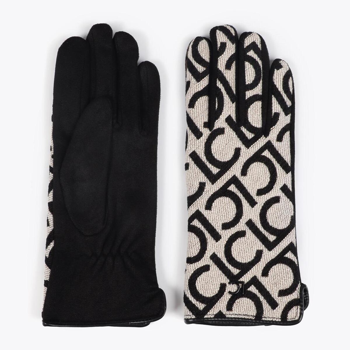 Guanti Jacquard con Logo