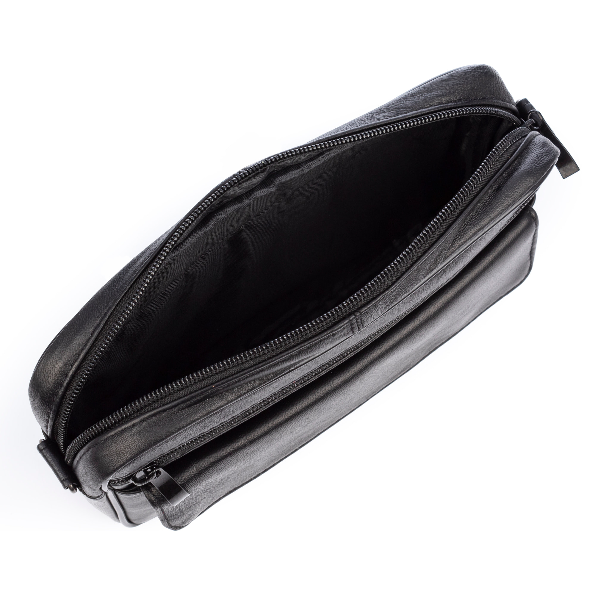 Atri bolso bandolera con 4 compartimentos de piel Dollaro.