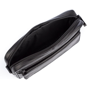 Atri bolso bandolera con 4 compartimentos de piel Dollaro.