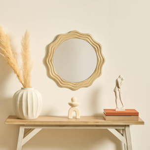 Miroir Charlie D55cm beige