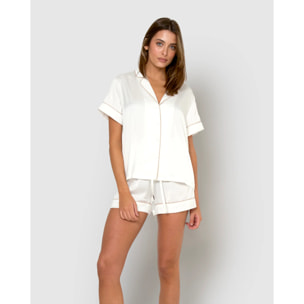 Pigiama da donna in raso crt m/c