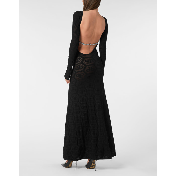 PHILIPP PLEIN Long Dress MONOGRAM