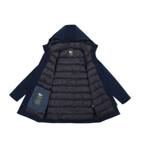 Parka JAQUELINE imbottito impermeabile blu