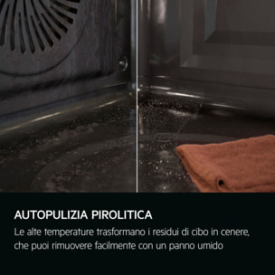 AEG Horno de vapor Serie 6000 SenseCook con SteamCrisp con Display LED Explore V7PBR521SB