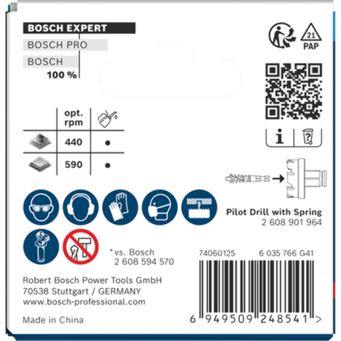 Scie trépan EXPERT Sheet Metal PC Plus Ø.27 - BOSCH - 2608901956