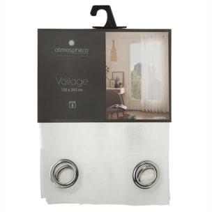 Voilage "Moly" blanc 135x240cm