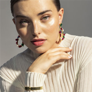 Pendientes Lux by Lux acabados oro 18k