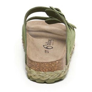 SANDALO CON ZEPPA BILLOWY VERDE