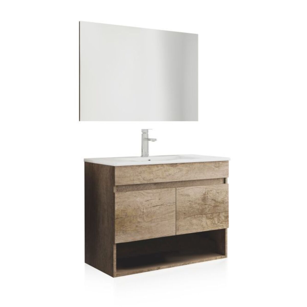 Mueble de baño con espejo Thai 2 puertas Nordik
