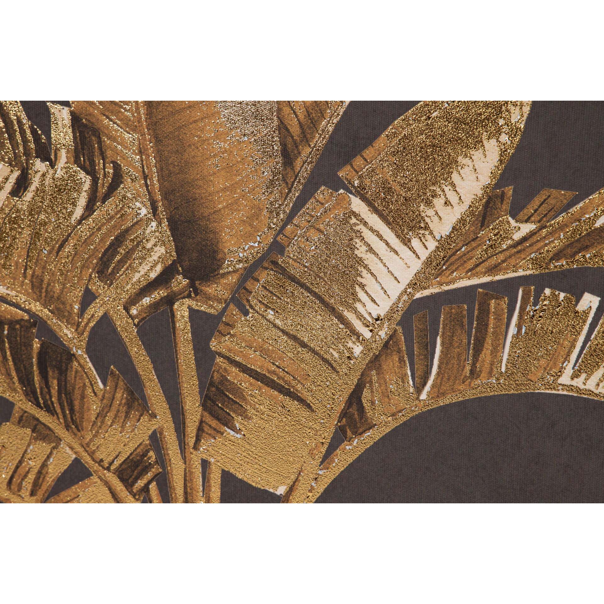 Set 2 Cuadros Con Relieve Marco Marron 63x4x83 Cm