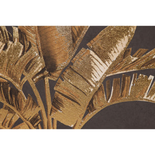 Set 2 Cuadros Con Relieve Marco Marron 63x4x83 Cm