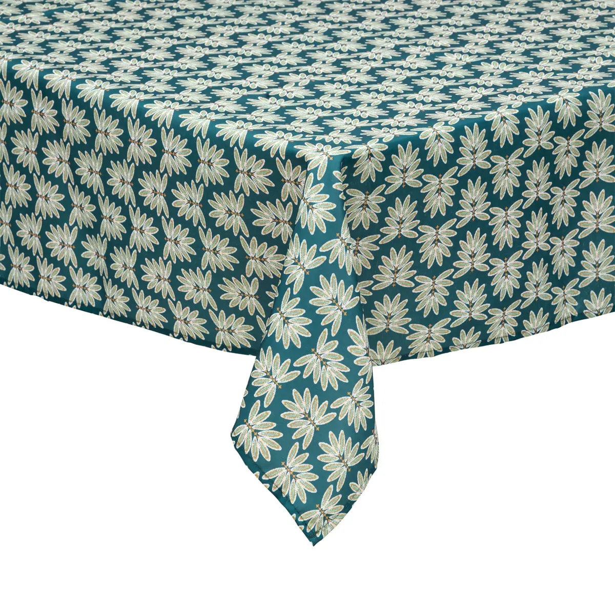 Nappe "Ozzy" anti-tâche 140x240cm bleu canard