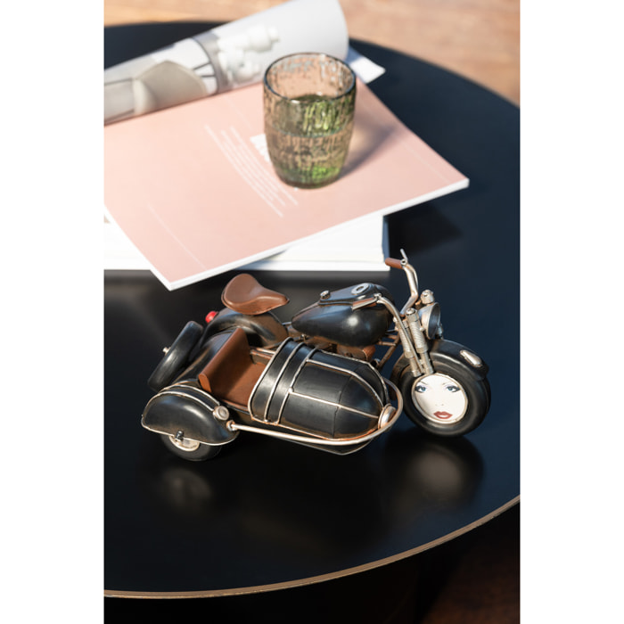 J-Line décoration Moto Antique - métal - noir