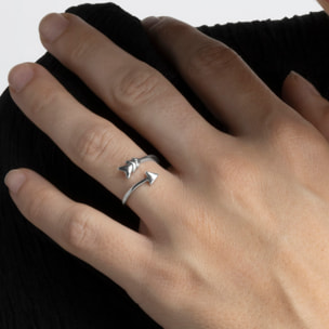 Anillo acabado en rodio