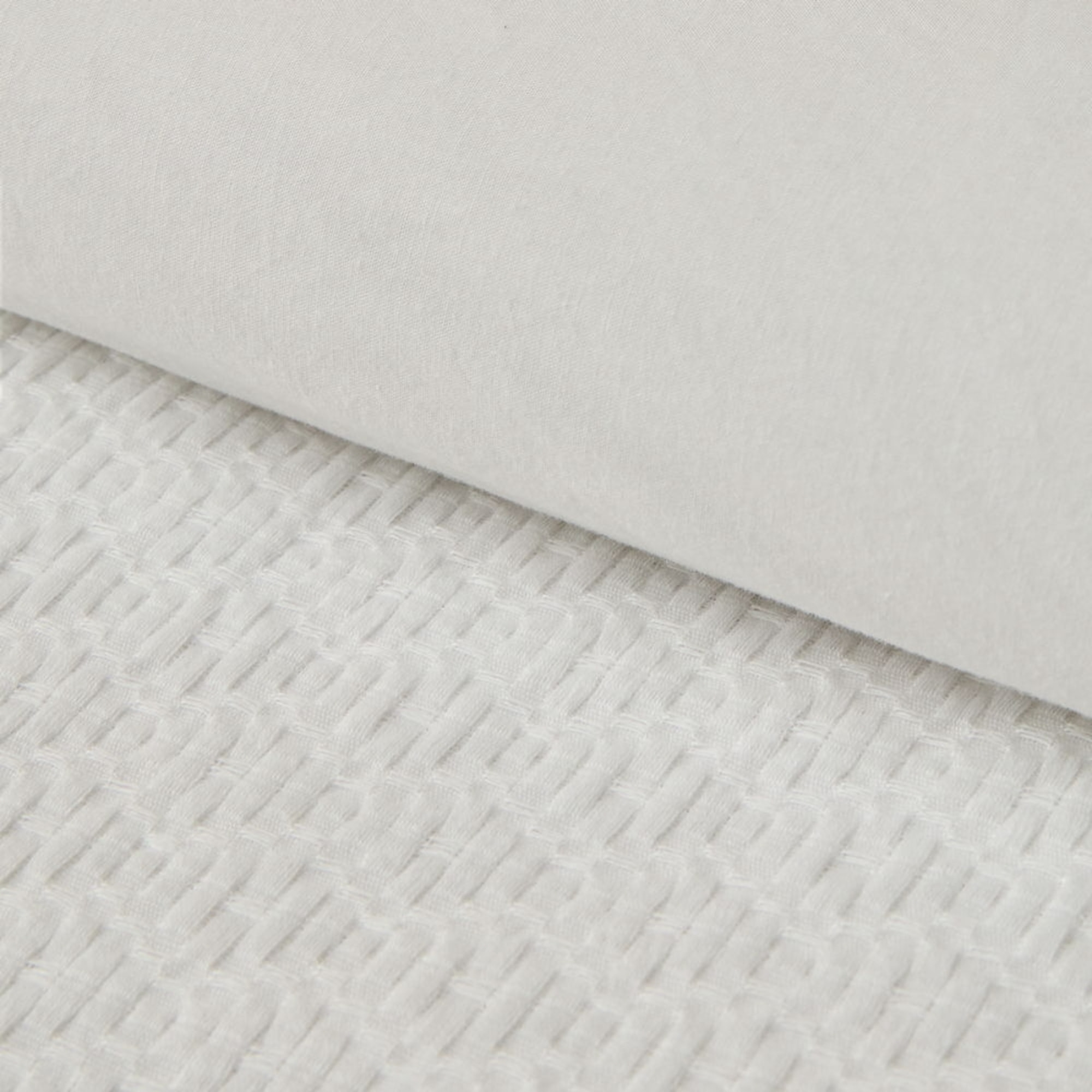 Funda nórdica texturizada Fremat color blanco 100% Algodón