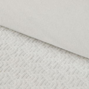 Funda nórdica texturizada Fremat color blanco 100% Algodón