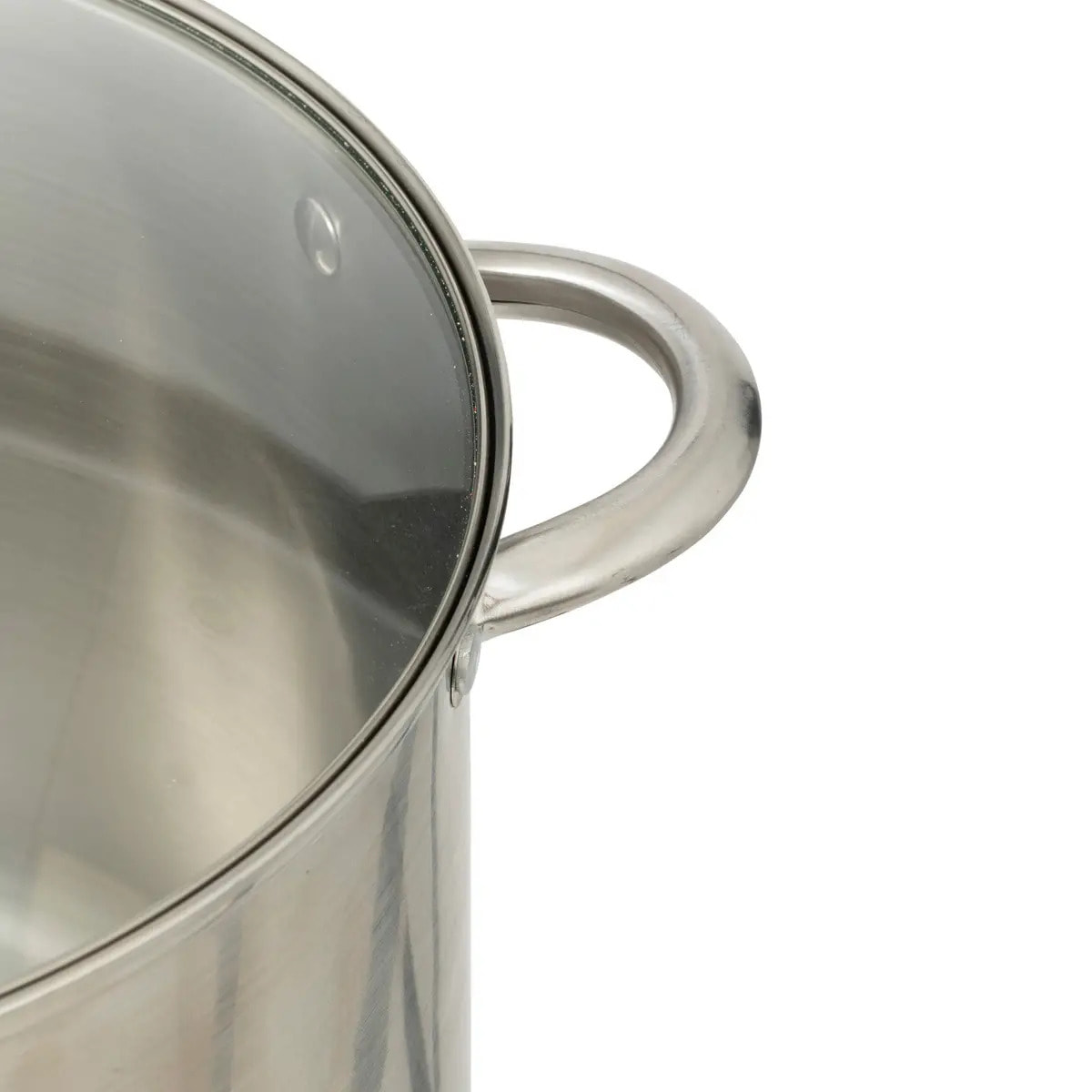 Marmite avec couvercle en inox 13L