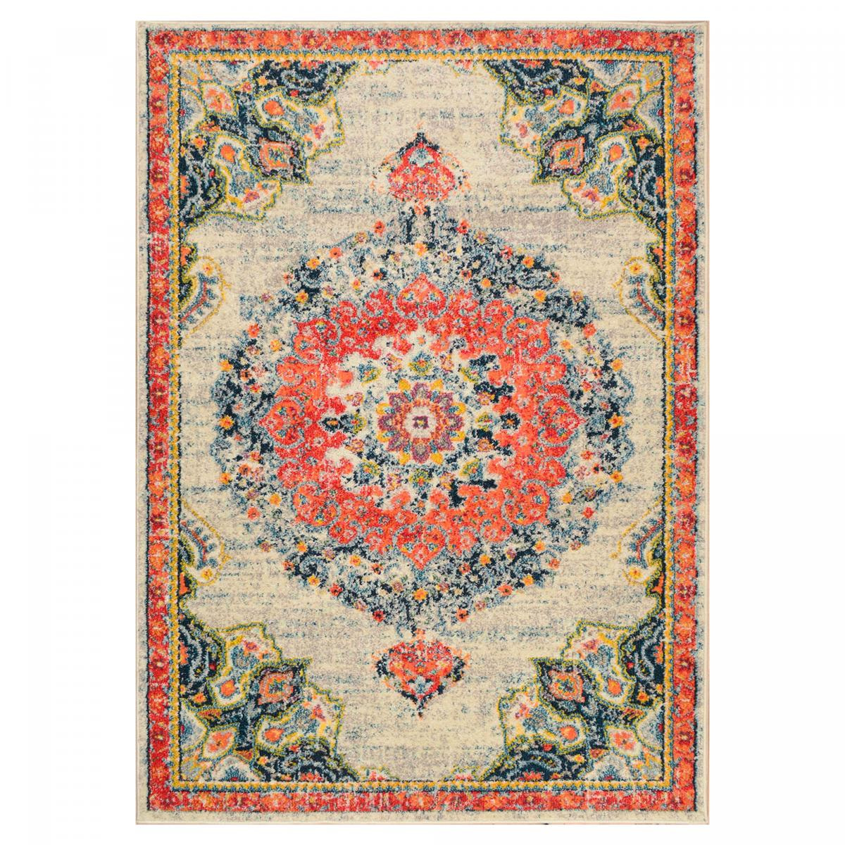 Tapis orient tissé motif traditionnel RUBI