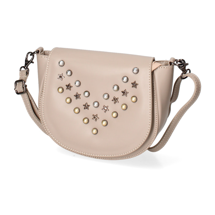 Borsa a tracolla da donna In Vera pelle Made in Italy 20x17x7 cm