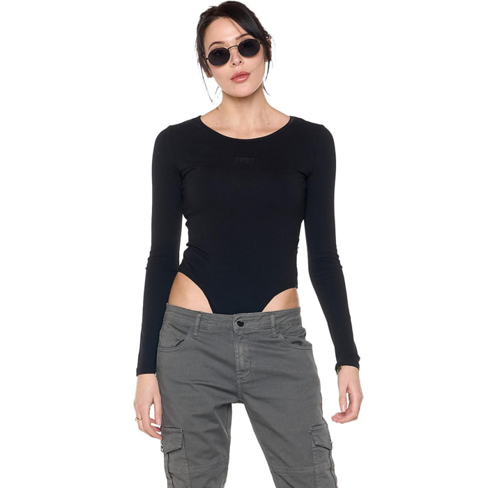 Body mujer Leone 1947 Apparel en algodón elástico. Prenda base versátil.