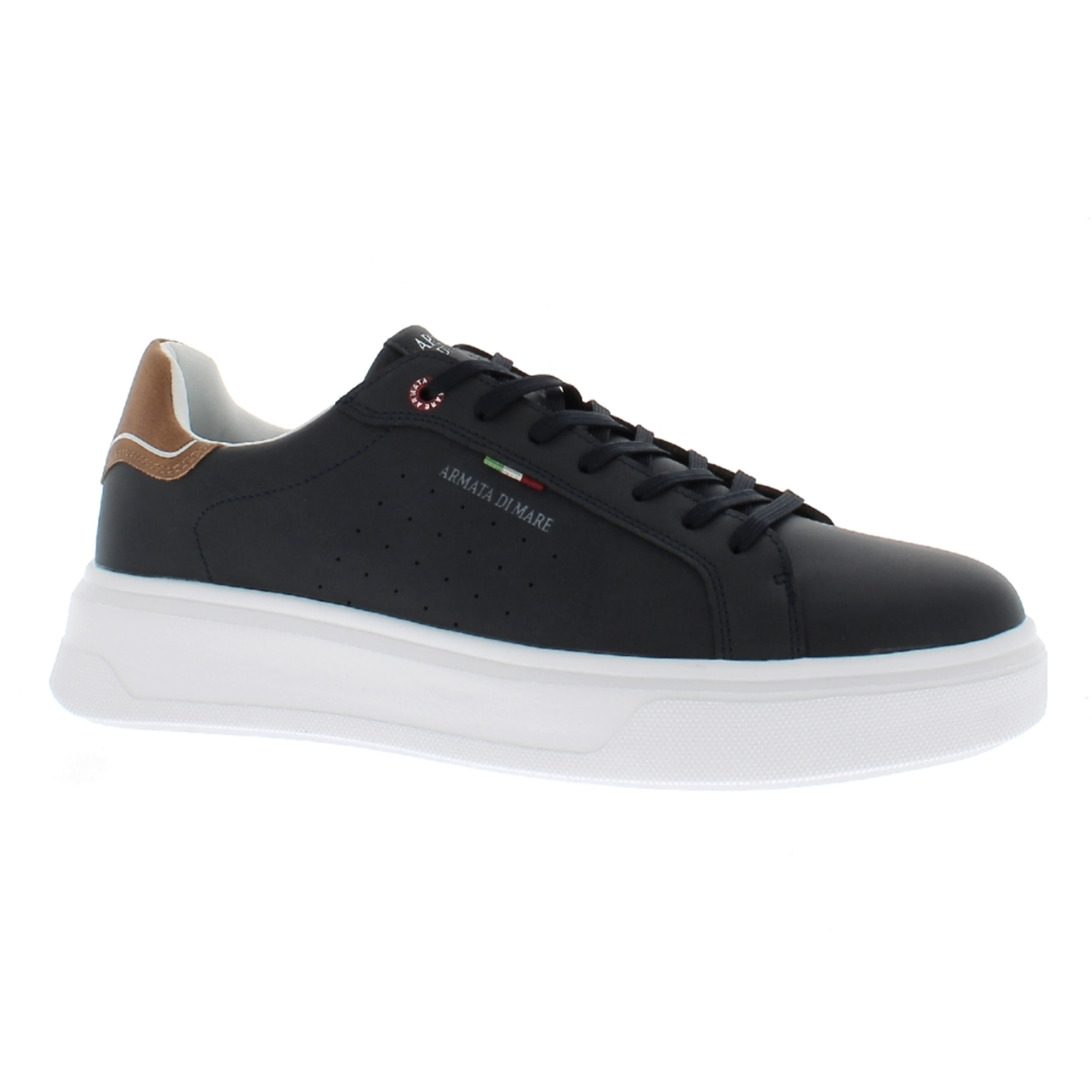 Armata di Mare Scarpe Uomo Court Maxi Sneakers Casual con Soletta Rimovibile in Memory Foam AMU S24M540 Navy