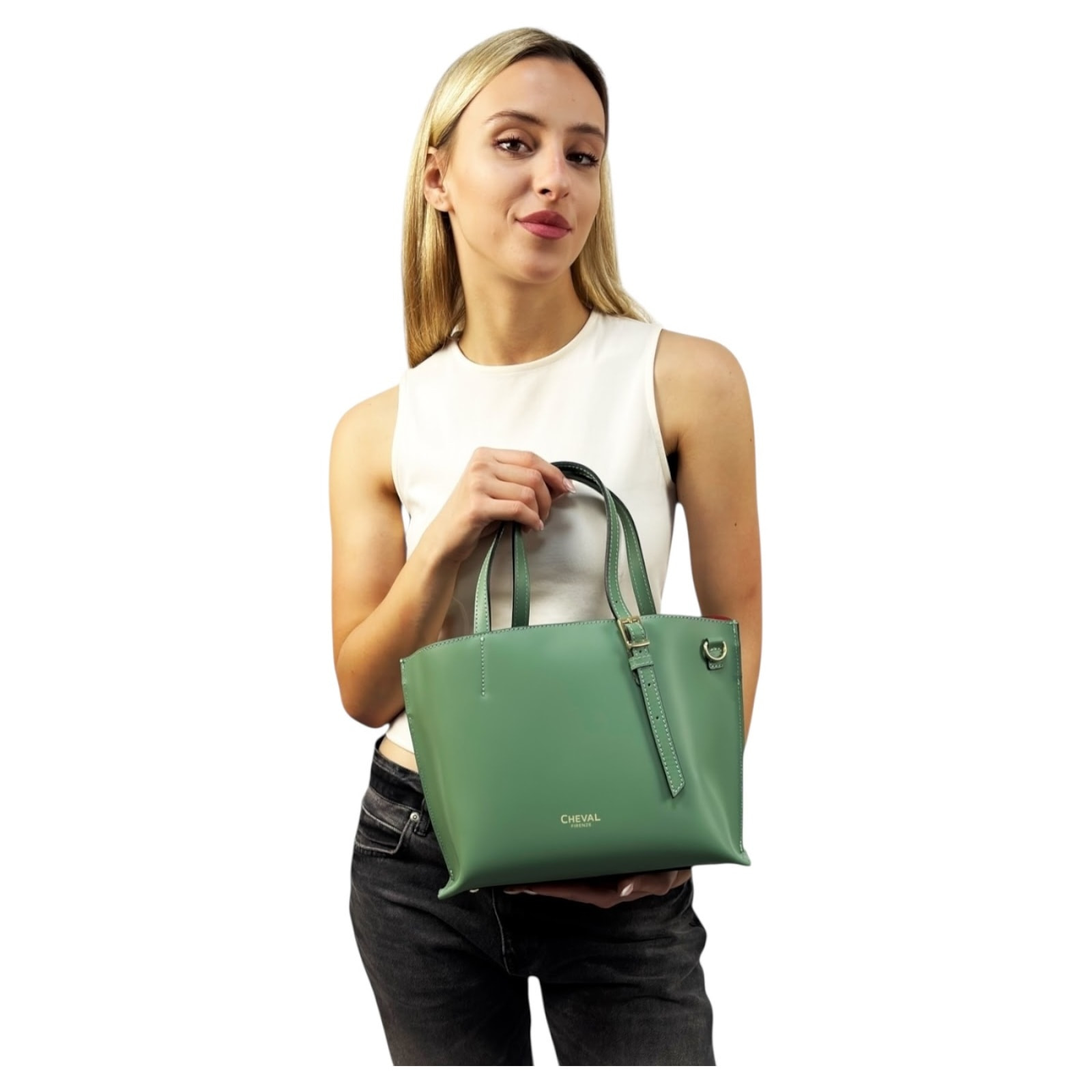 Borsa a mano Cheval Firenze Marte Verde Salvia
