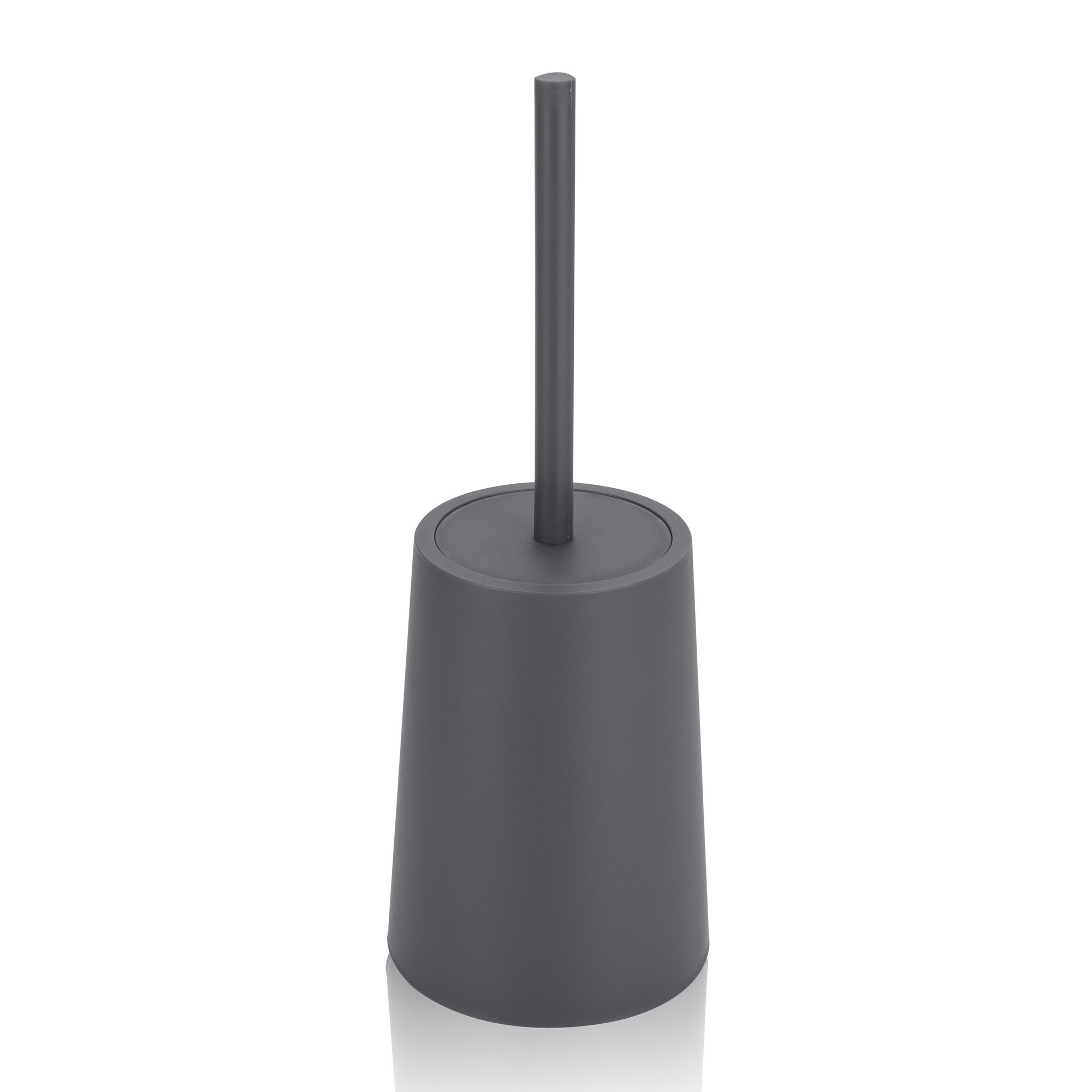 Brosse WC avec support Tomasucci CRIS, gris, 13 × 13 × 18 cm