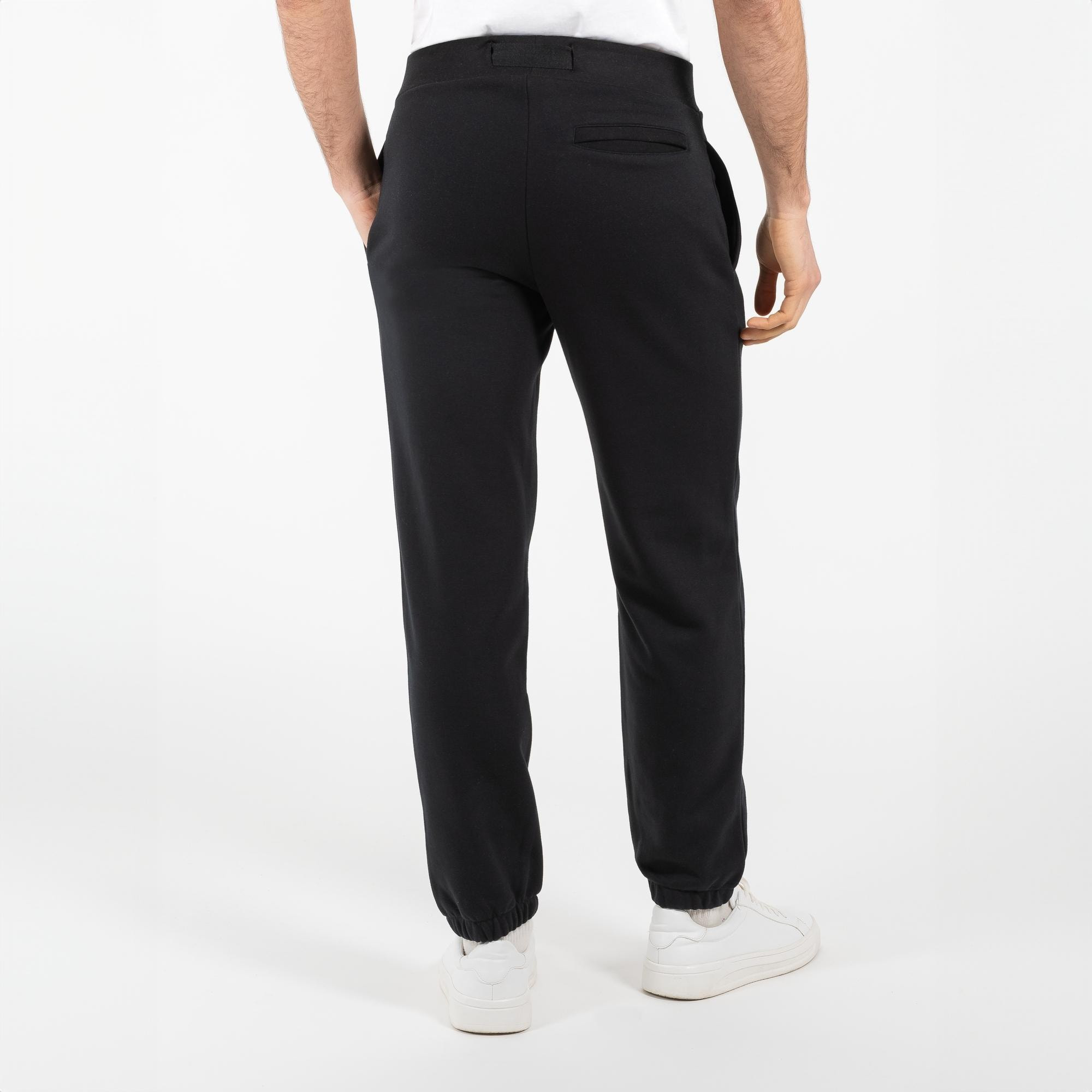 Pantaloni joggers in cotone organico con cintura narrow fit