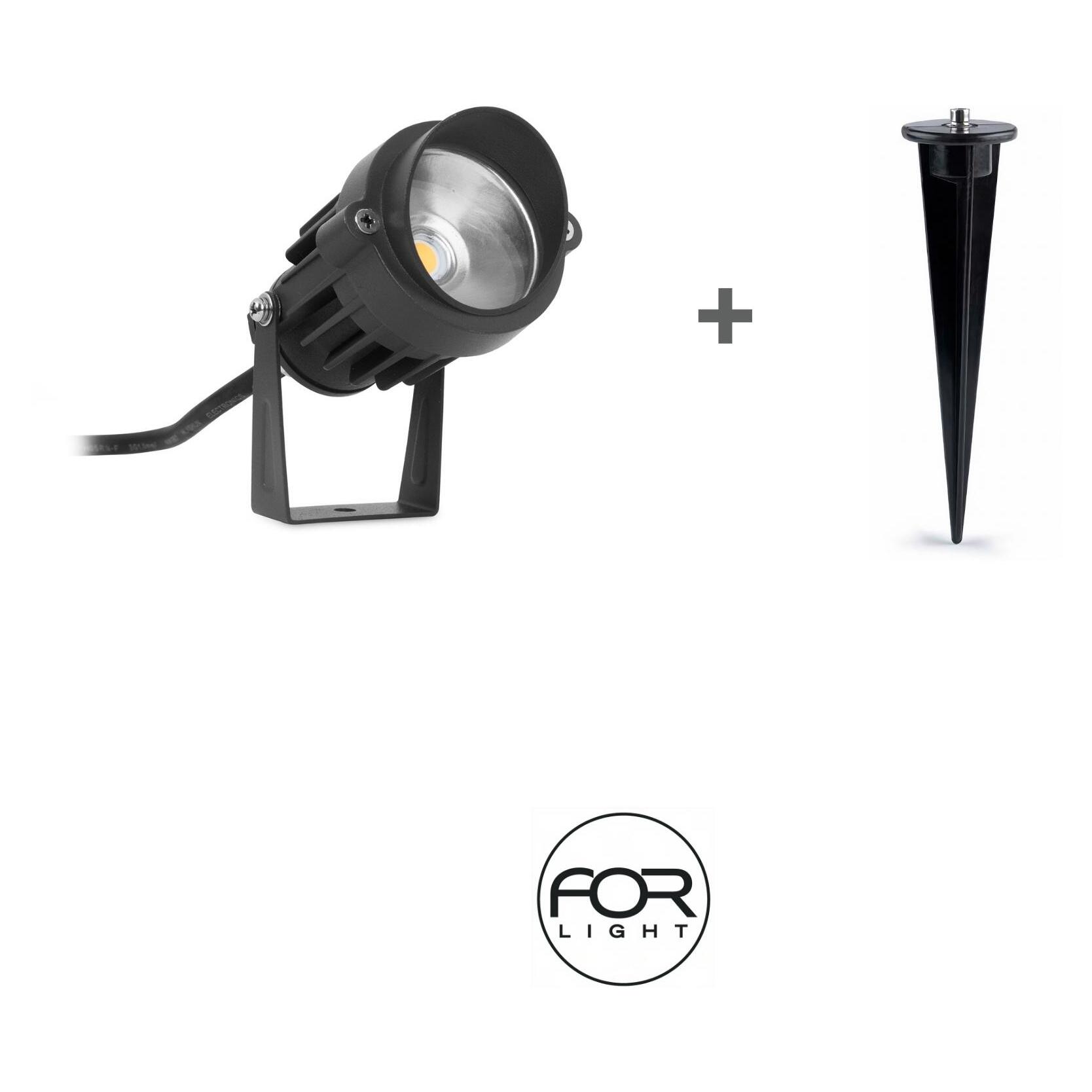 Forlight Eleve - Foco Proyector de Techo y Pared para Exterior con Protección IP65. Aplique de Pared o Foco de Techo Orientable