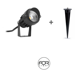 Forlight Eleve - Foco Proyector de Techo y Pared para Exterior con Protección IP65. Aplique de Pared o Foco de Techo Orientable