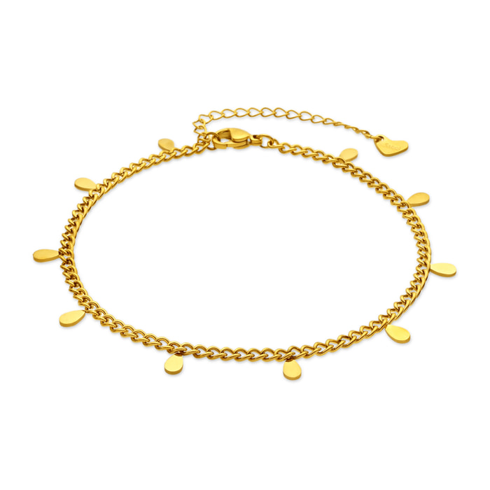 Tobillera Hadras acabado oro amarillo 18k