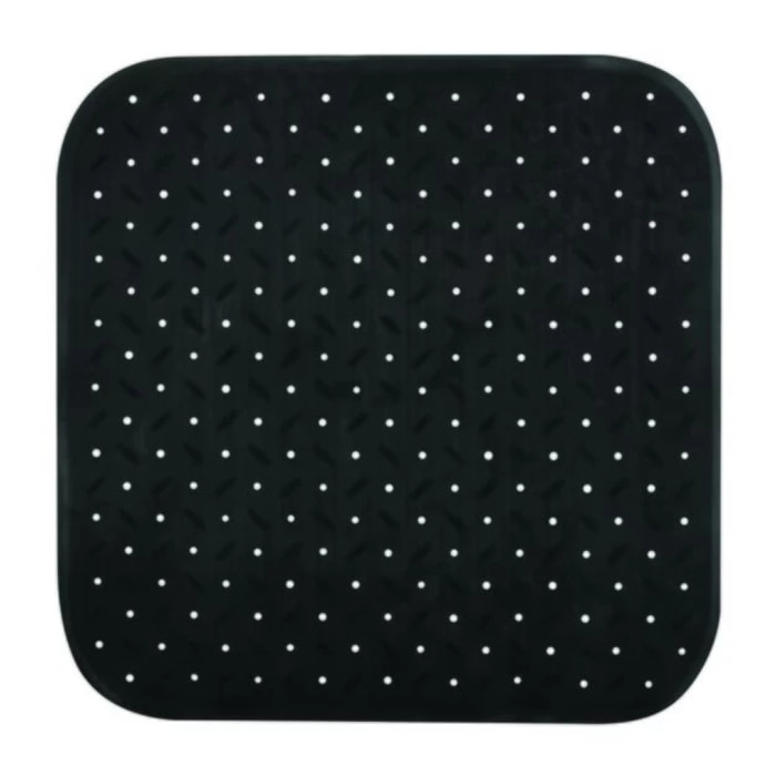 Tapis Fond de douche antidérapant Caoutchouc CLASS 54x54cm Noir MSV