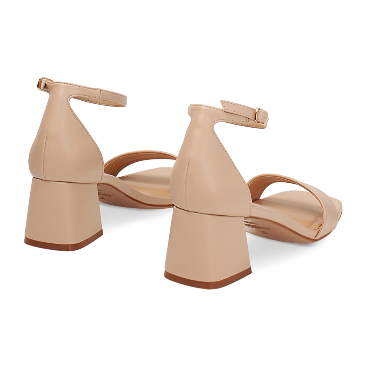 Sandali beige tacco 5,5 cm
