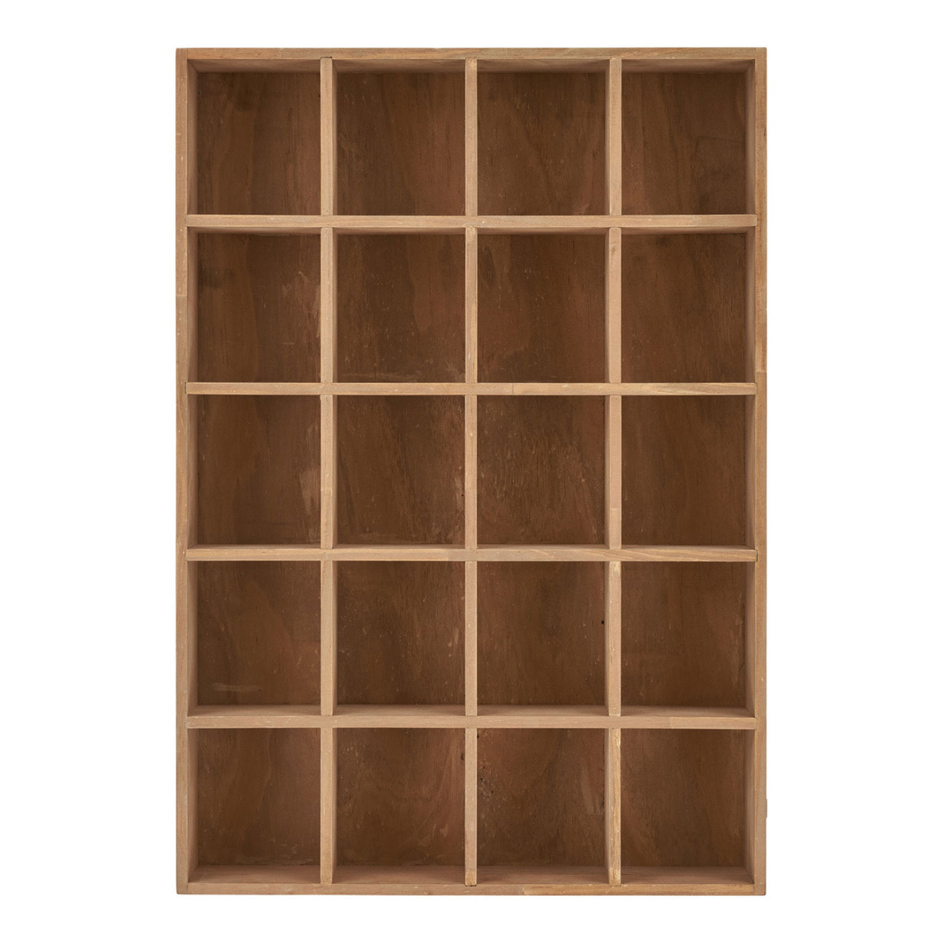 Scaffale da parete Moss in pino naturale 44×10×63 cm