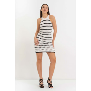 Kocca - Abito mini in knit geometrico Donna