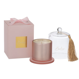 J-Line bougie Parfumée Cloche Bonheur - rose - large - 45H