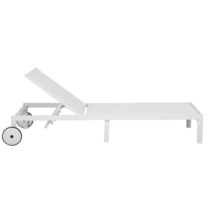 Tumbona – Aluminio y textilene gris