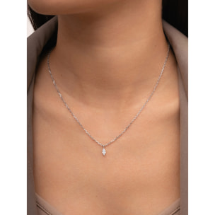 Collar Lágrima Plata