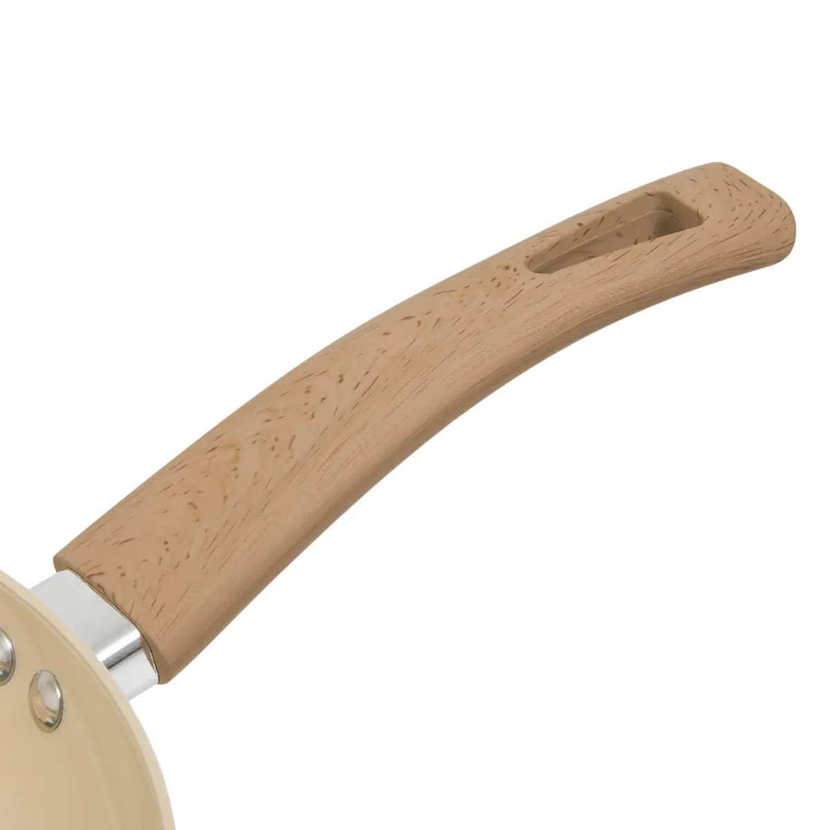 Wok "Harmony" D28cm en aluminium forgé beige