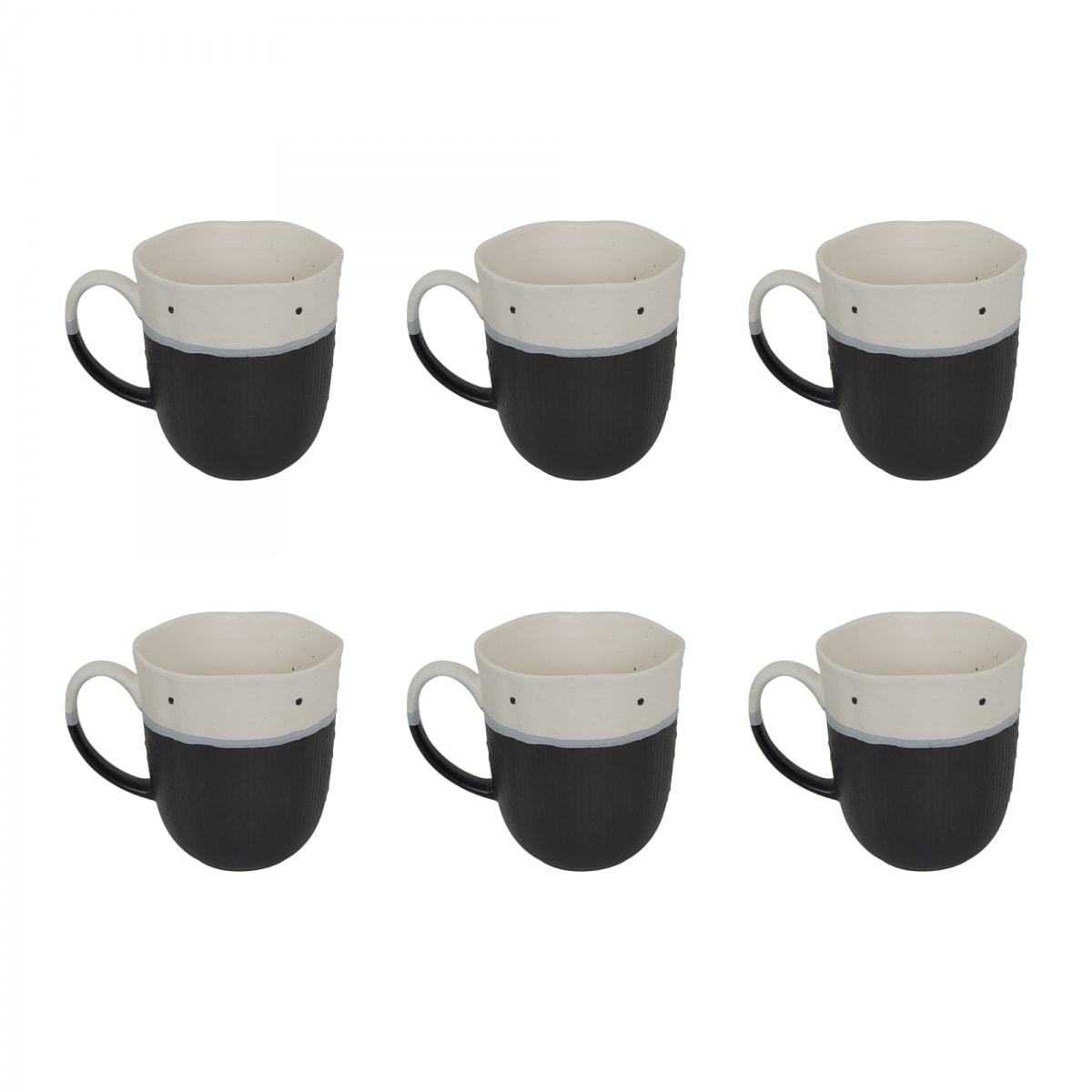 Lot de 6 mugs, JAPANDI