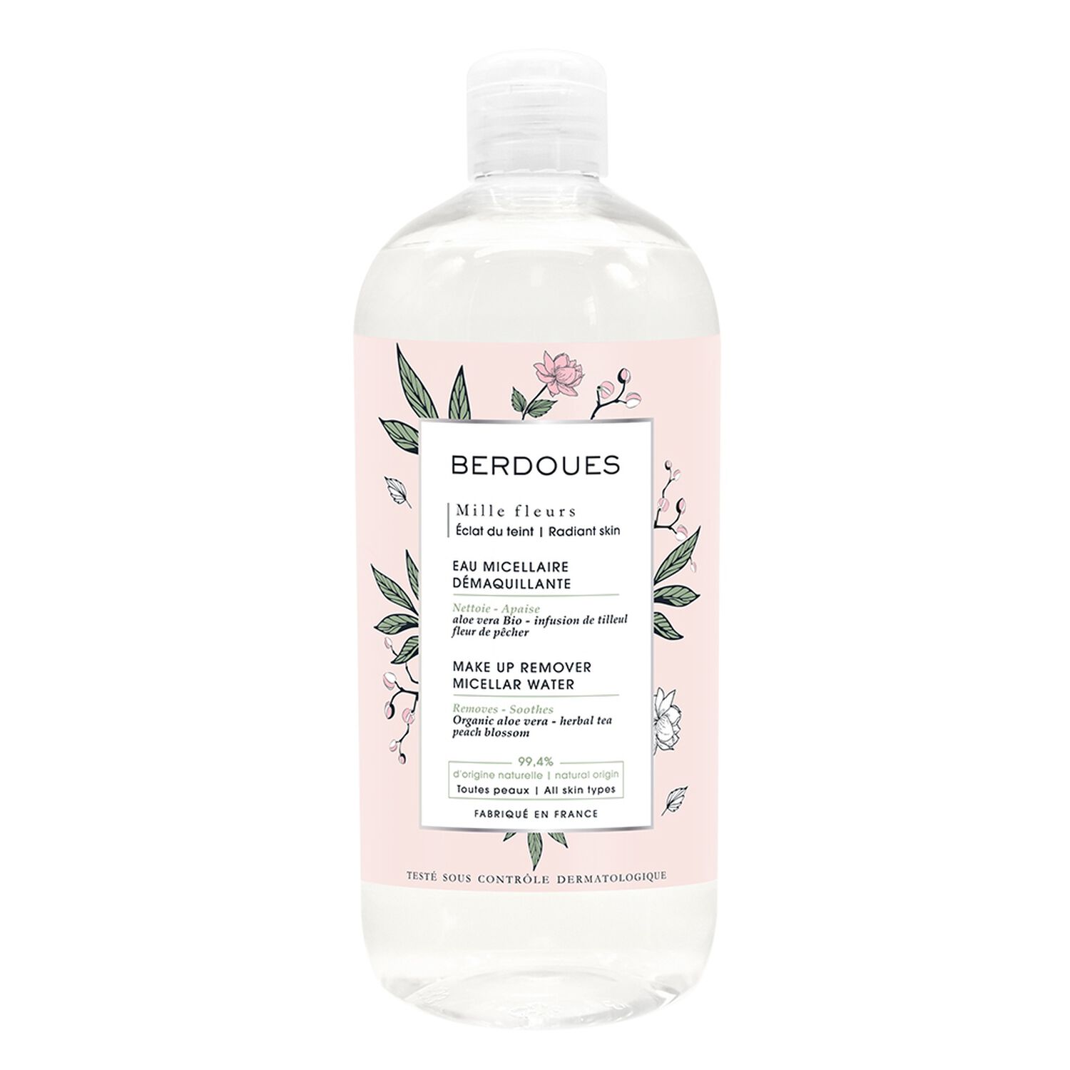 Mille Fleurs Eclat - Eau Micellaire Démaquillante Aloe Vera Bio